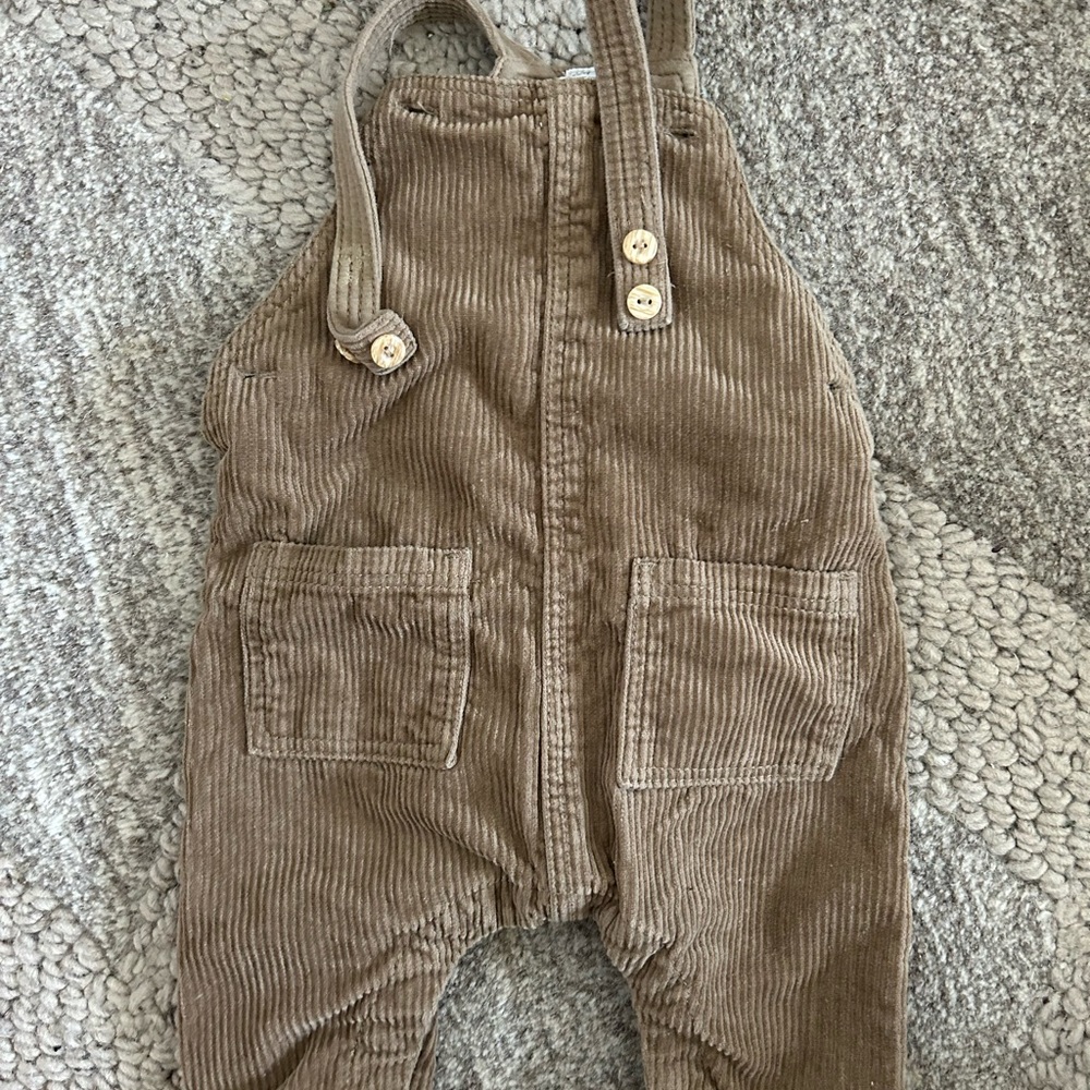 H&M Kids Tan Corduroy Overalls